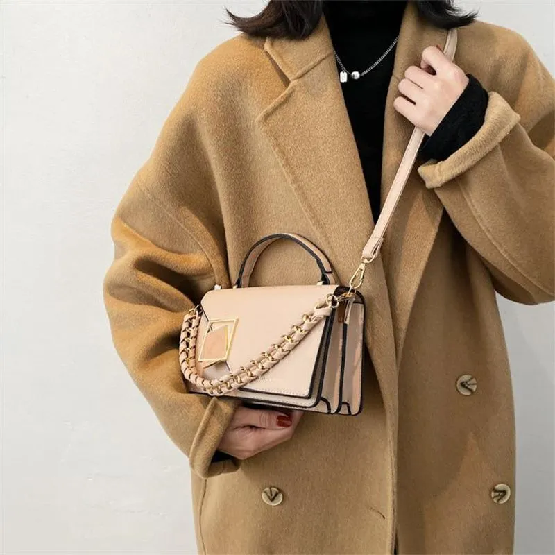 Designer Small Square Shoulder Bag With Chain Strap For Women_voghion.com