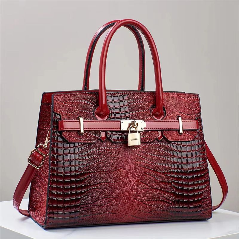 Fashion style trendy handbag new manufacturer temperament mother lady shoulder messenger bag direct sales texture_voghion.com