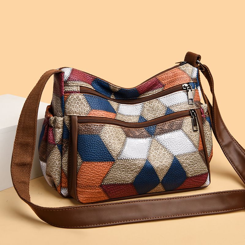 Borsa a tracolla da donna in pelle PU di lusso con tasche da donna di alta qualità, patchwork, stile nazionale, borsa a tracolla per donna_voghion.com