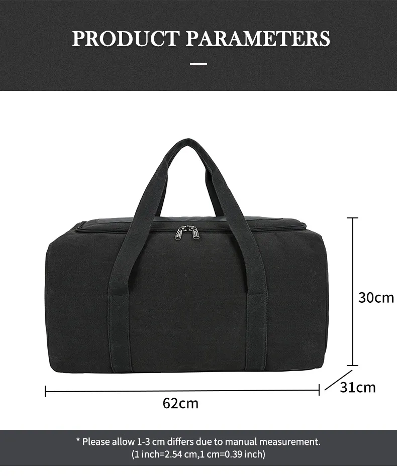 Canvas Travel Bag Durable Handbag Large Capacity Outdoor Sports Storage Lage Backpack Sac De Voyage_voghion.com