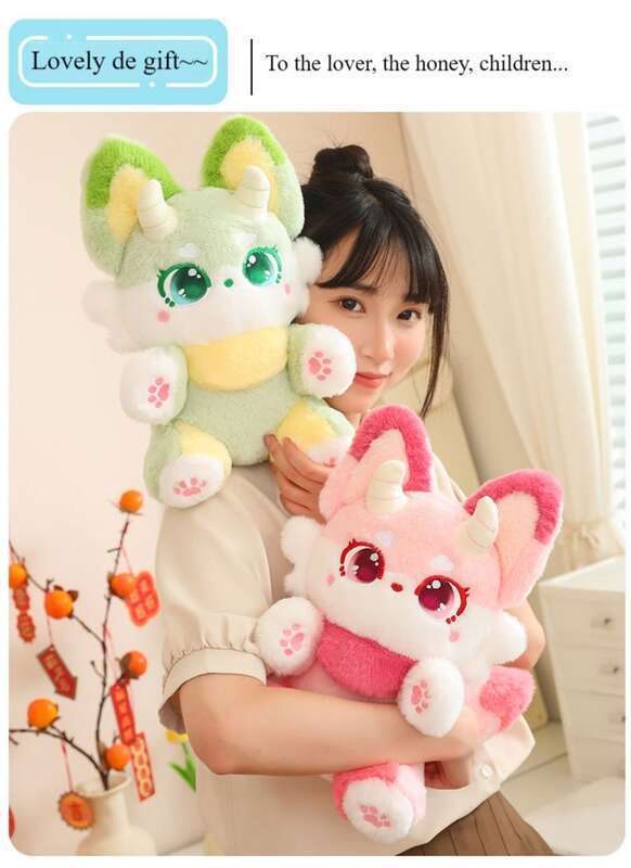 【 Hot Selling 1130 Pieces In 30 Days 】 Cute Phantom Beast Nina Fox Girl Sleeping Plush Toy Cloth Doll Birthday Gift_voghion.com