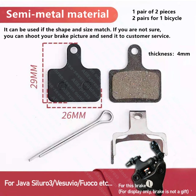 JAVA Siluro3 Disc Pad Vesuvio Fuoco Road Bicycle ing Java Siluro 3 Bike Pads Decaf Pulg Hydraulic Brake_voghion.com