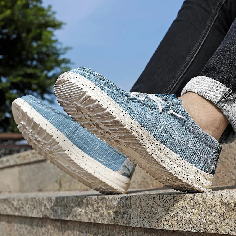 Canvas Sneakers Casual Fashion Denim Atmungsaktive Herren Walking Flats Outdoor Plus Size 49 Herrenschuhe Loafers 240626_voghion.com