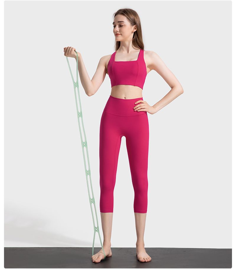 New Cross Back Fine Shoulder Strap For Women's Fiess High Elastic Breathable Pilates Yoga Sports Bra_voghion.com