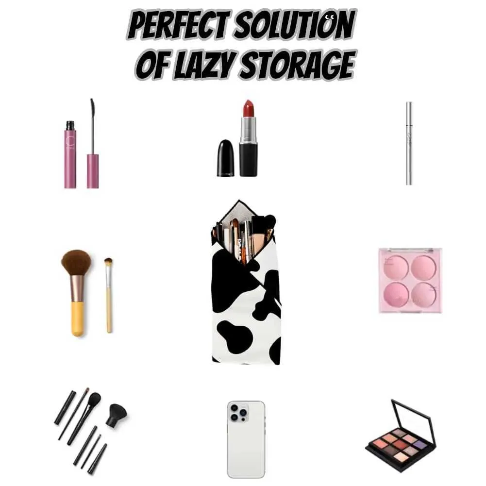 Geantă de depozitare multifuncțională portabilă pentru produse cosmetice autoadezive, rezistentă la praf, versiune unisex Y241023_voghion.com