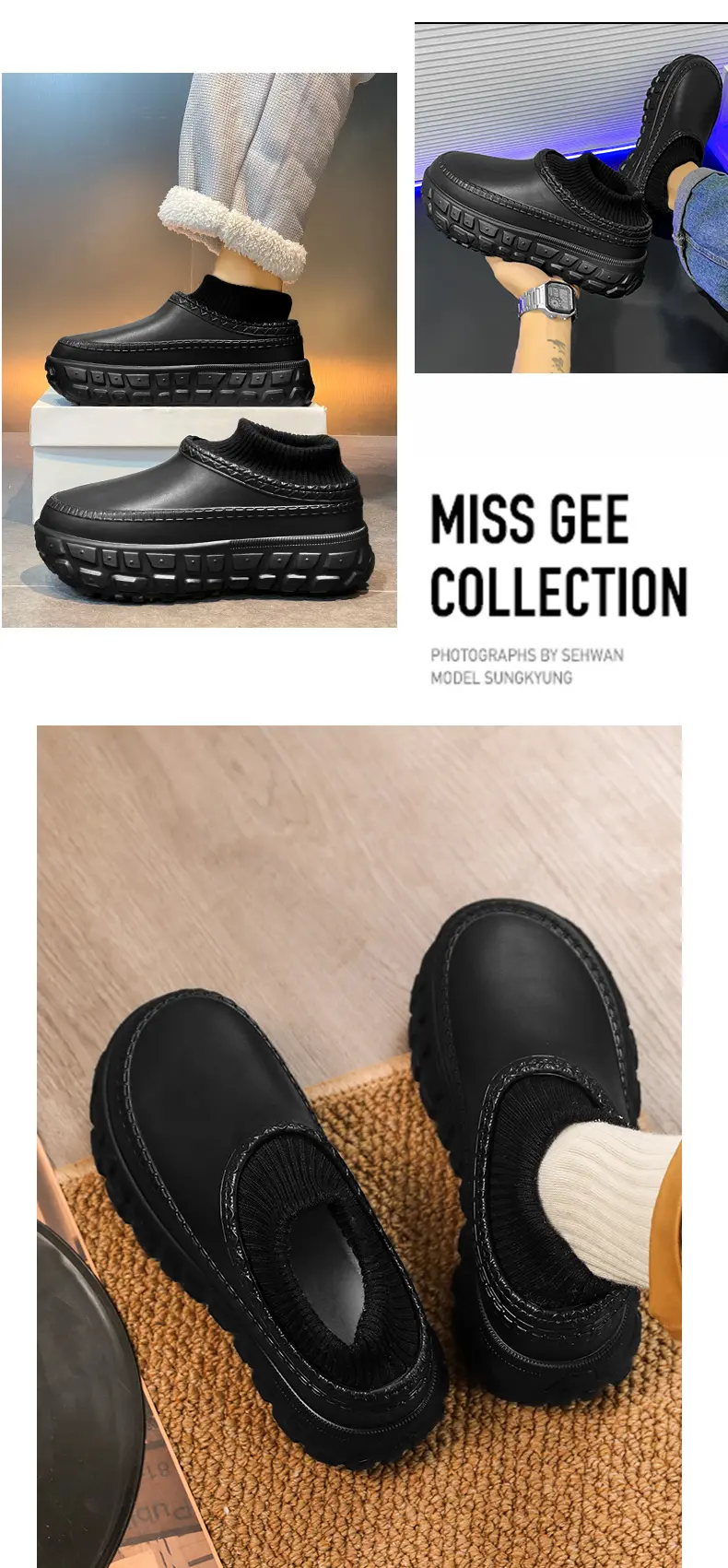 Stivali da neve invernali da uomo impermeabili, scarpe casual alla moda da coppia_voghion.com