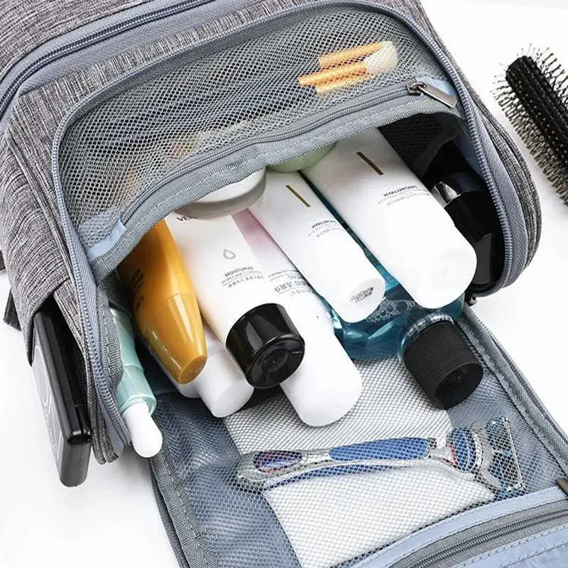 Geantă cosmetică portabilă impermeabilă pentru bărbați, pentru călătorii, capacitate mare de depozitare, curățenie chimică, geantă de toaletă pentru femei Y241023_voghion.com