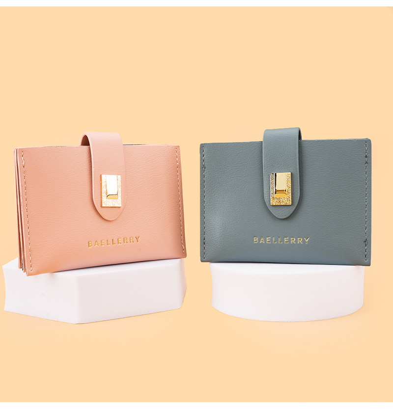 Baellerry new ladies card holder Korean style fashion buckle coin purse versatile light and compact wallet wholesale_voghion.com