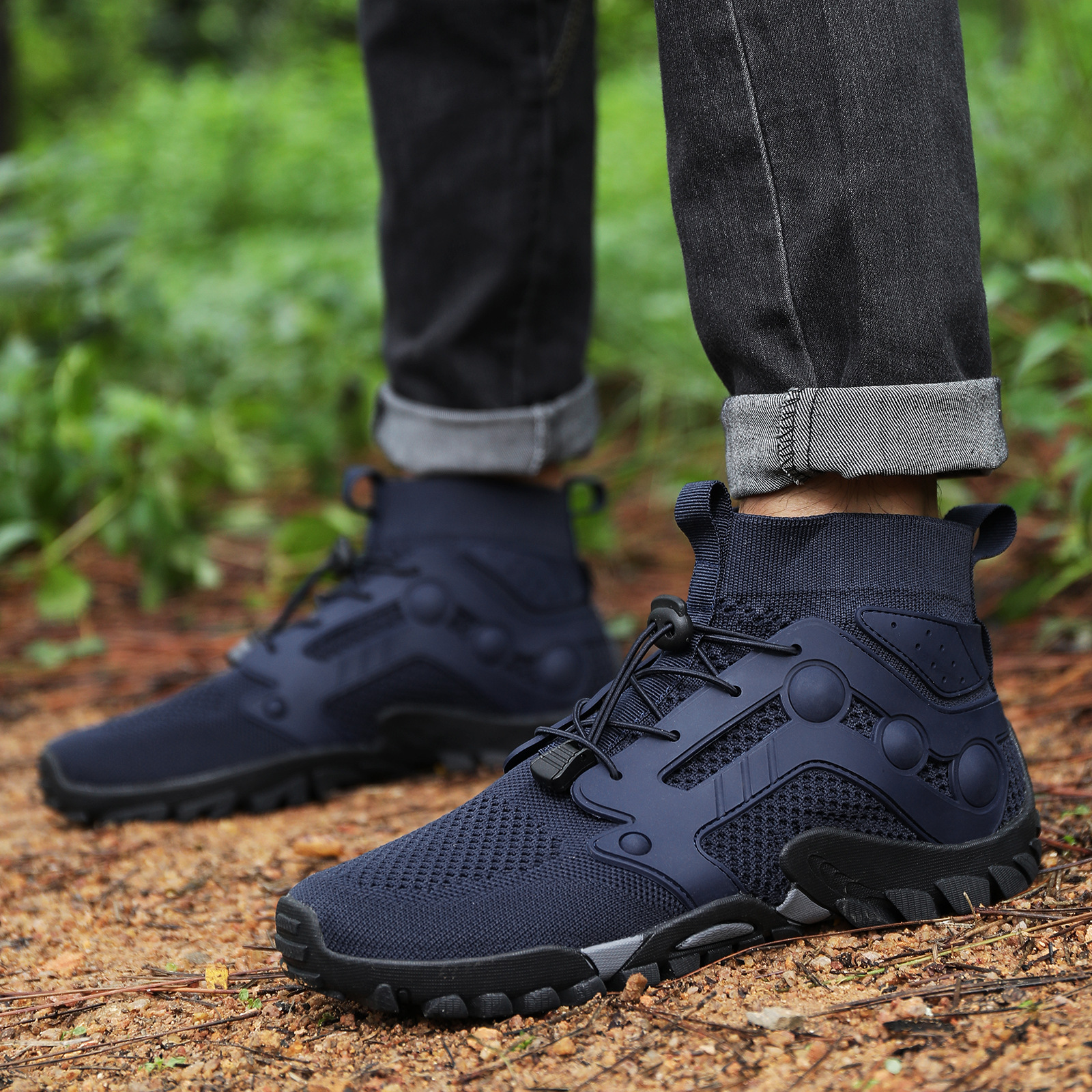 Outdoor and Women's Creek Tracing Men's Lightweight Non slip Mountaineering Hiking Shoes  Breathable Quick Drying_voghion.com