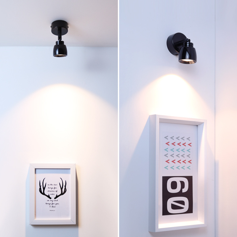 LED Downlight 3w 5w 7w Varm Dag Hvid AC85-265V Overflademonteret Cob Loft Stue Baggrund Væglampe Hjem Belysning_voghion.com