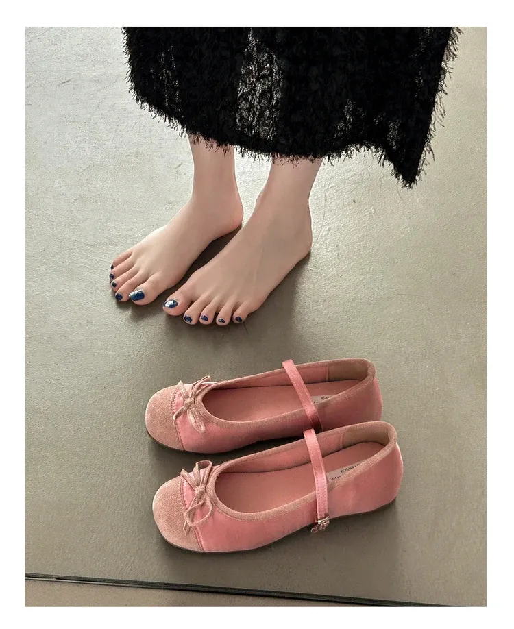 Frühling/Sommer Retro Candy Mary Einfache Ballerinas Damen atos Mujer 241111_voghion.com