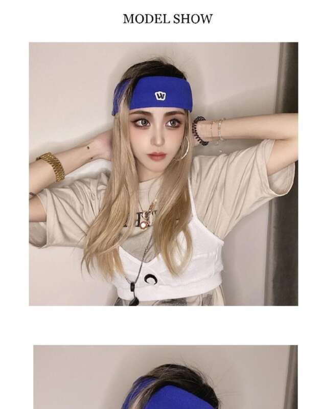 Summer Internet Red Hair With Women's Sports, Daily Wear, Korean Wide Edge Knitted Simple Yoga Face Wash, Men's_voghion.com
