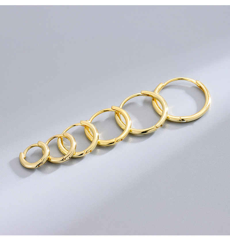 Orecchini ad anello semplici in argento sterling S dal Giappone alla Corea del Sud, orecchini piccoli alla moda, semplici, di alta qualità, in osso_voghion.com