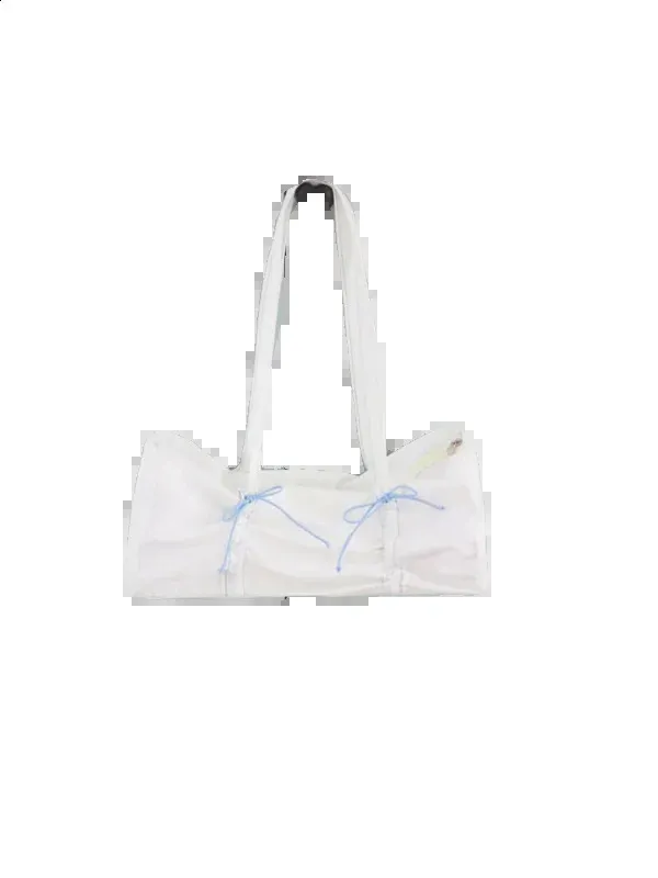 Miyagawa Borsa da donna 2024 Borsa a tracolla singola con coulisse e fiocco coreano Borsa da ascellare casual e versatile per donna_voghion.com