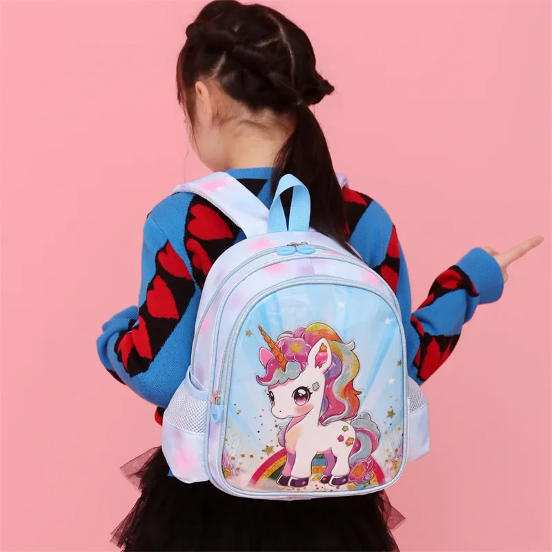 Cartoon Waterproof Children's Bookbags Cute Unicorn Mermaid Girl Backpack New Design School Bag_voghion.com