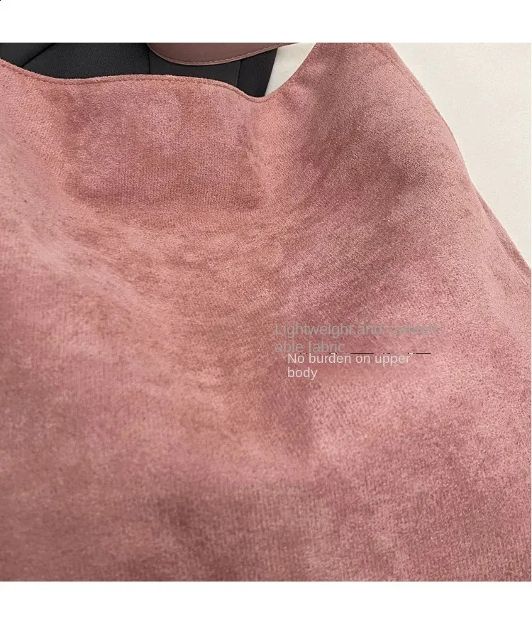 Suede Shoulder Tote Bag Large Capacity Soft Leather Hobo Style_voghion.com