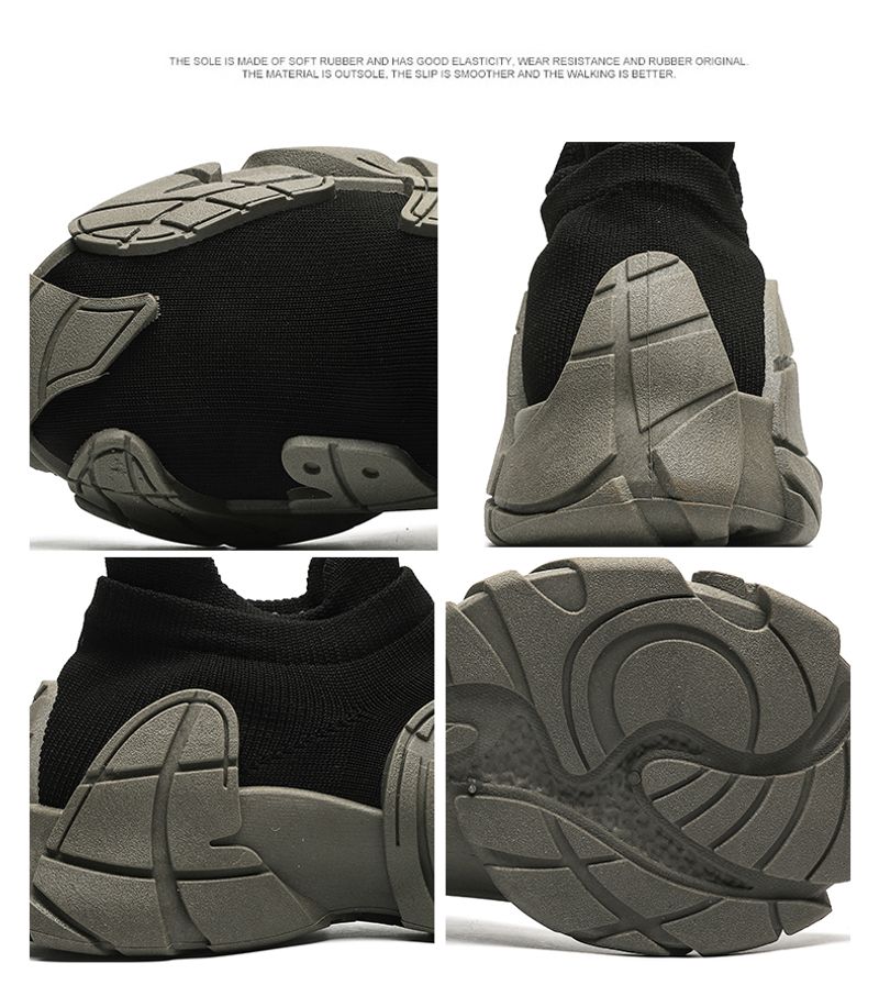 Atmungsaktive Herren-Socken-Joggingschuhe den Außenbereich, bequem, für Herren, Tennisschuhe, Slip-On, Größe 45_voghion.com