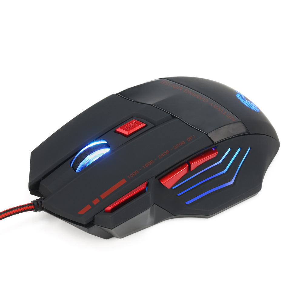 Colorful 7D glowing game mouse wired MOUSE 3200dpi firepower key batch 7_voghion.com