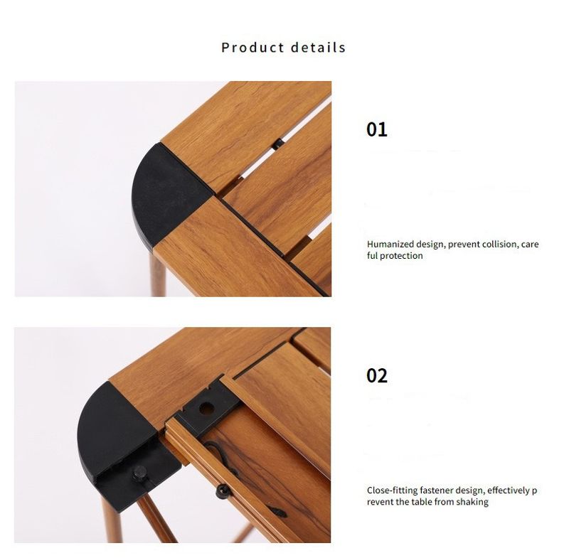 Outdoor folding portable and chair picnic small Chicken rolls table aluminum alloy camping equipment supplies_voghion.com