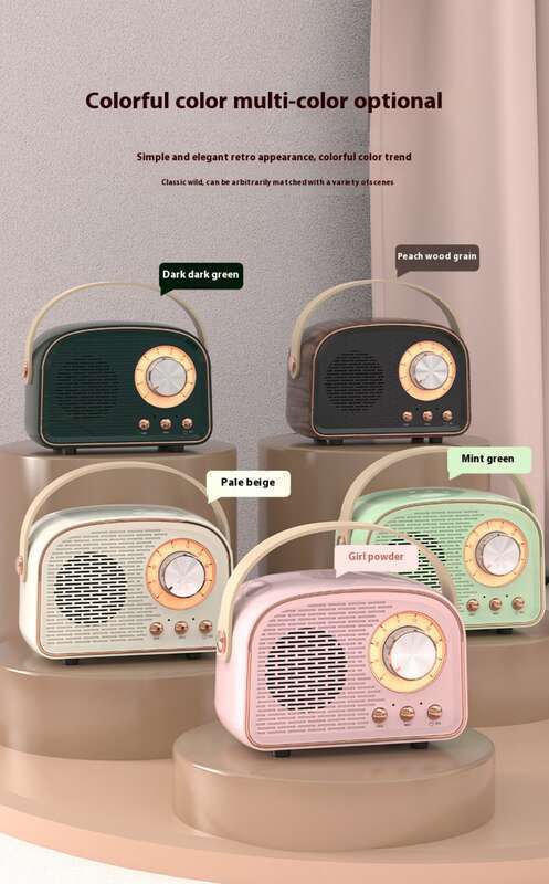 Subwoofer, Mini-Lautsprecher, Kabellose hohe Klangqualität, Übergewicht High-End, tragbar für Zuhause und draußen_voghion.com