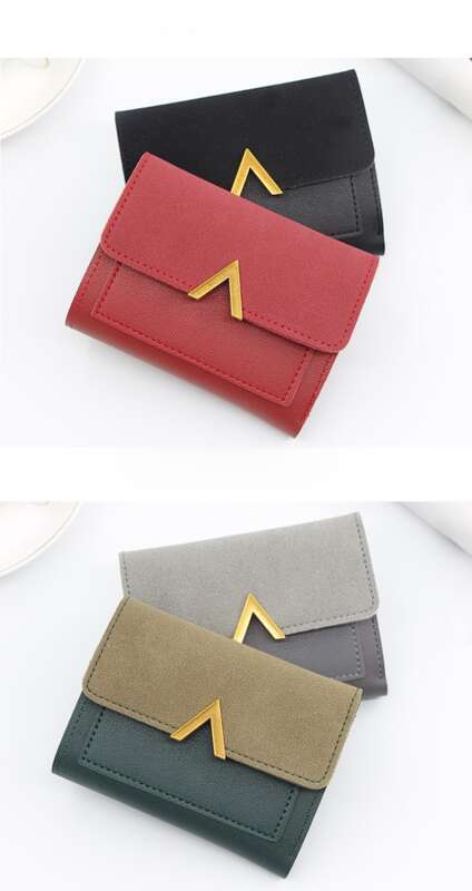 Cartera pequeña coreana con 30 % de descuento para mujer, tarjetero con múltiples ranuras_voghion.com