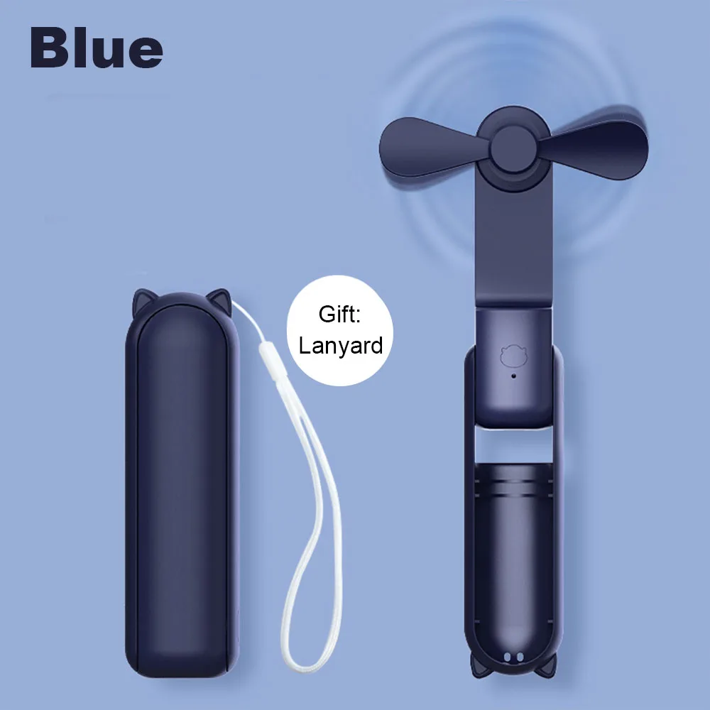 Ventilateur pliable portatif avec batterie rechargeable usb_voghion.com