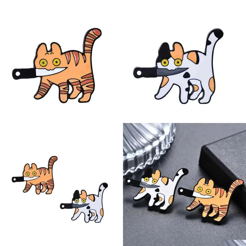 Spille, Spille 2 pezzi Spilla a forma di gatto carino Spilla a forma di colletto con cappuccio in cartone animato Distintivo di animazione Accessori per feste in lega Fibbia per sciarpa Clip per borsa_voghion.com