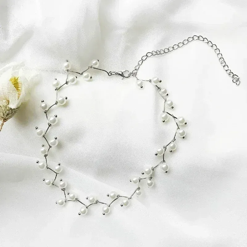 Chaînes Femmes Simple Mode All-match Femmes Collier Dentelle Collier Chaîne Coréenne Cou Bijoux Sangle Accessoires Cadeaux_voghion.com