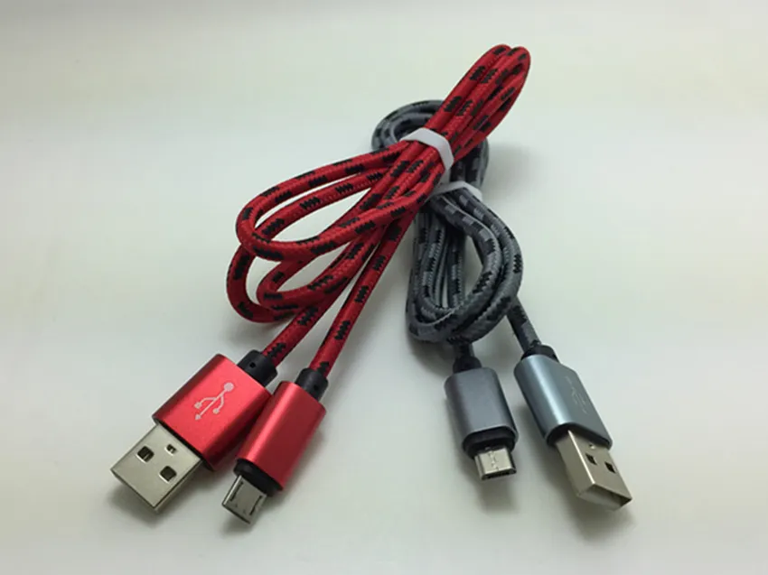 High Speed Type C Charging Cord Metal Housing 2A Sync Cords Braided Data Fast Charger Cable Micro USB 8 For IPhone 13 14_voghion.com