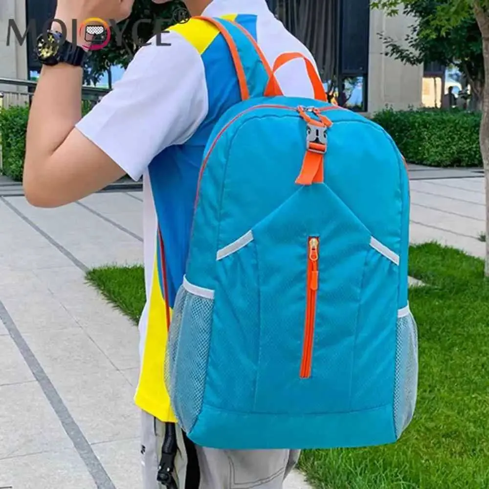 Sac à dos de sport d'extérieur imperméable à l'eau, sac d'alpinisme Oxford de grande capacité, sac de voyage léger et pliable à la mode_voghion.com