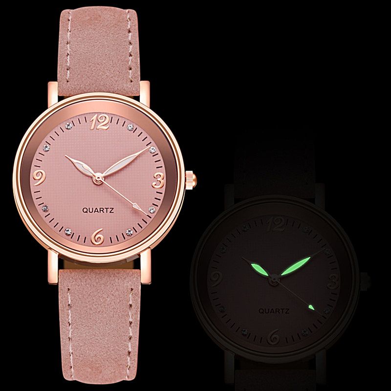 Yamaler Luminous Quartz Charming Adjustable Holes Pointer Design Bracelet Watch for Daily Wear_voghion.com