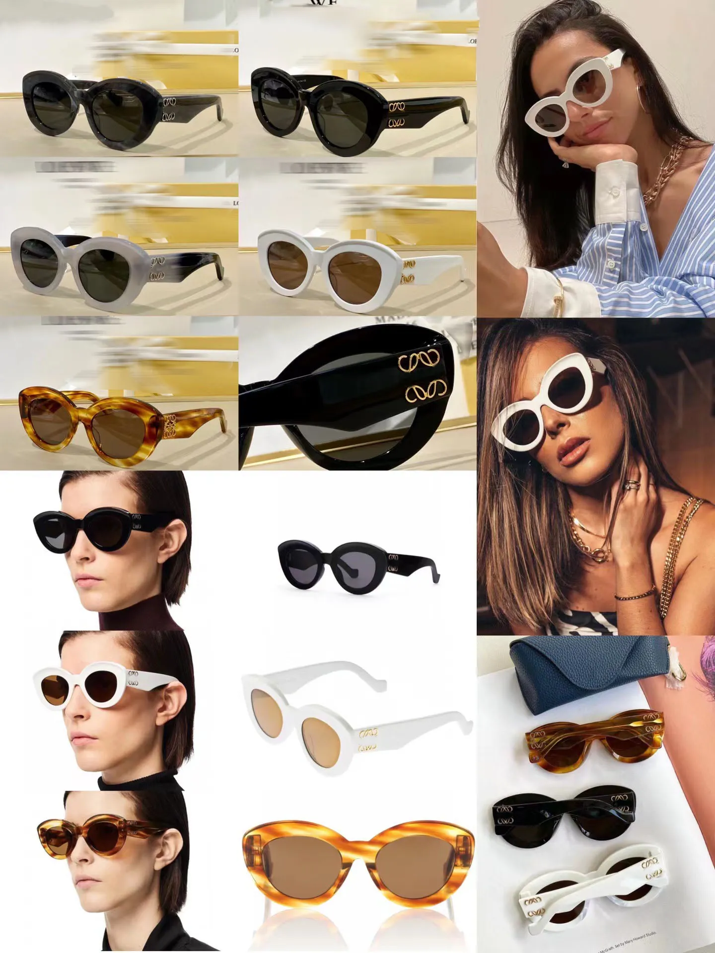 Designerglasögon för kvinnor med kattögonfodral, oregelbunden båge, bra bilkörning, resor, shopping, strand, solglasögon_voghion.com