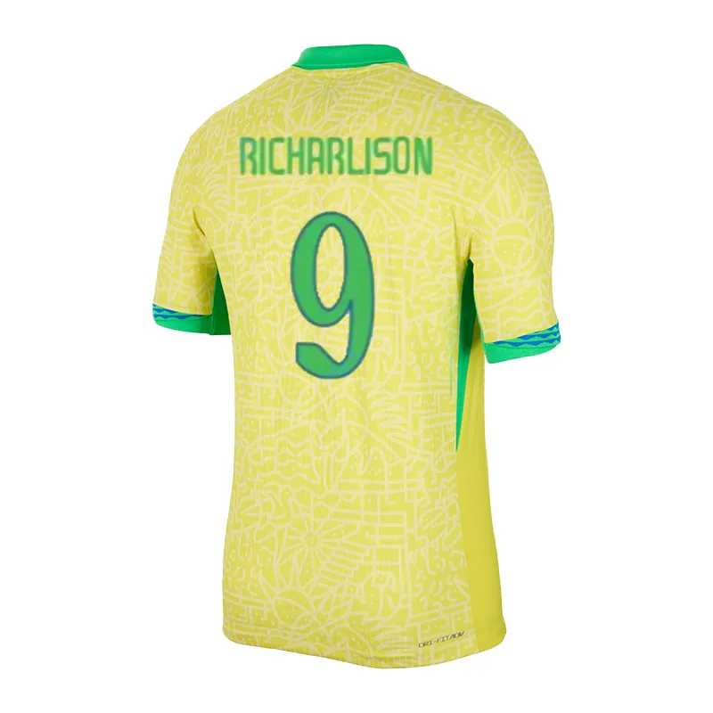 2024 BRAZIL DANILO férfi futballmez VINI JR RICHARLISON L.PAQUETA BREMER Hazai vendég kapus labdarúgó pólók Felnőtt_voghion.com