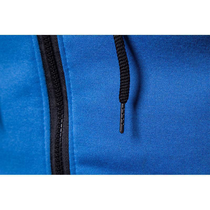 2023 Frühling und Herbst Neue einfarbige Fleece-Pulloverhose für Herren Lässiger gepunkteter Reißverschluss Sporthutüberzug_voghion.com