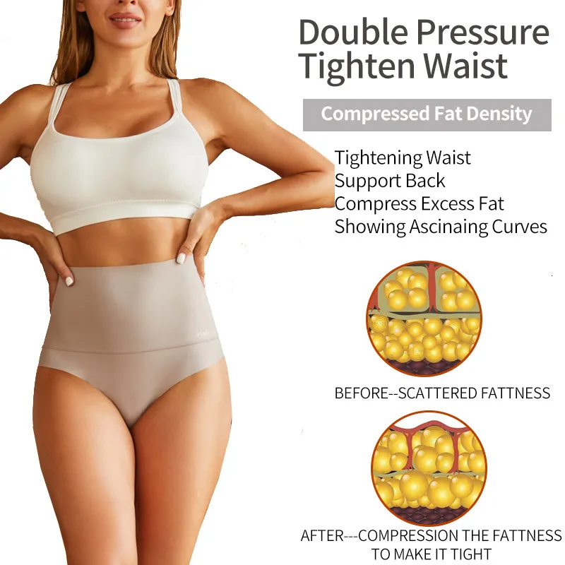 Shaper Women NEWWaist Sexy Seamless Shapewear Body Ice Silk Oddychające majtki modelujące brzuch Butt Lifter Fe 70% zniżki_voghion.com