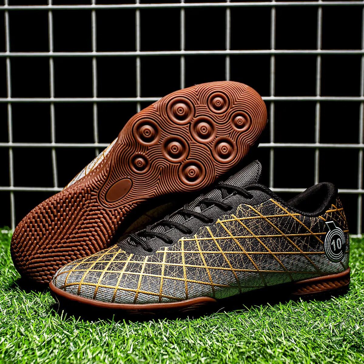 Erkek Futbol Futbol Ayakkabıları Profesyonel Hafif Açık Hava Nefes Alabilir Kaymaz Futsal Kapalı Antrenman Ayakkabıları Unisex Çim_voghion.com