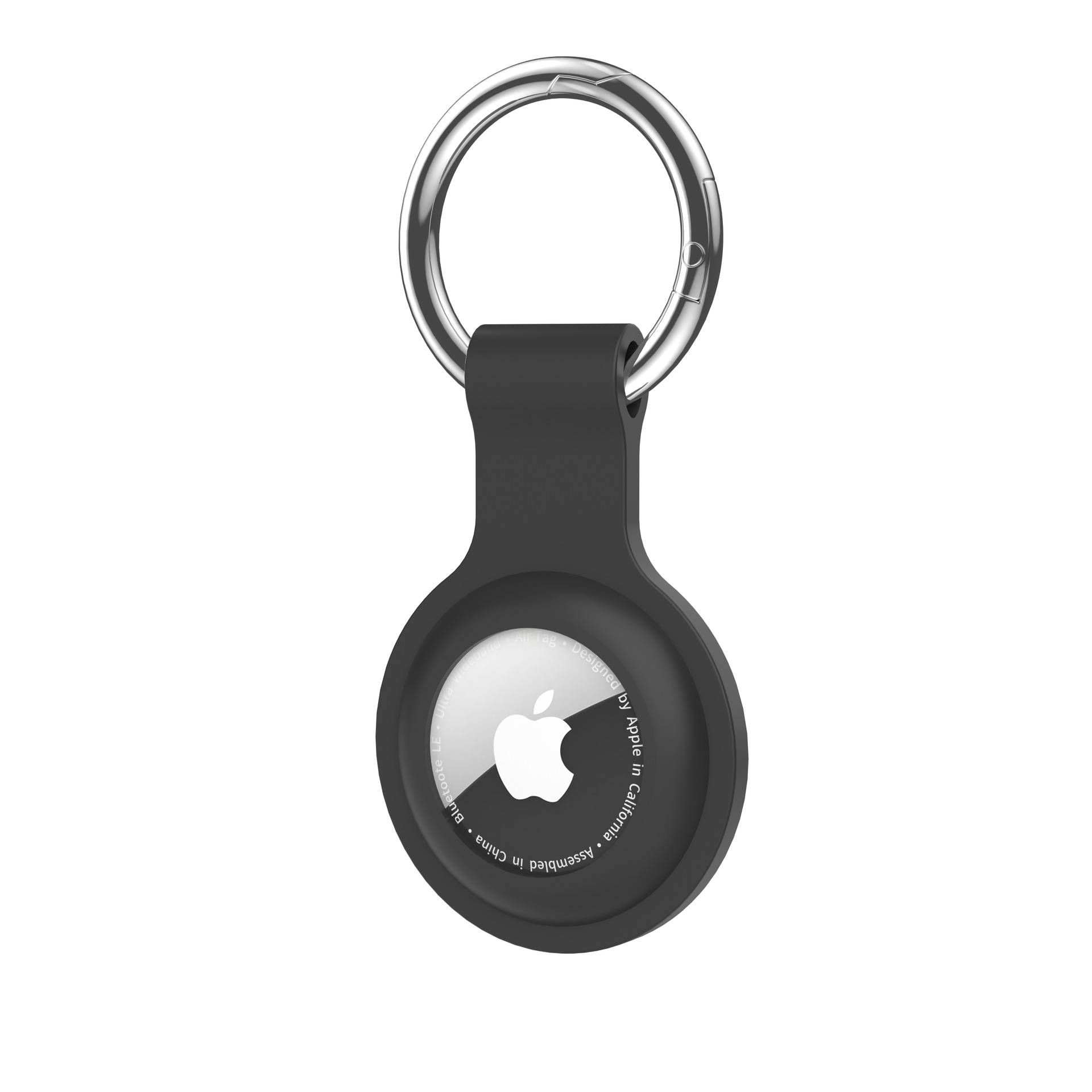 Coque pendentif pour étiquette Airtag, porte-clés pour étiquette Airtag, corps entier en silicone résistant aux rayures, coque pour étiquette Airtag avec porte-clés