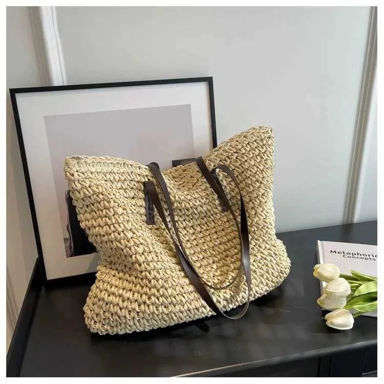2023 Hot Sale Design Grass Womens Fashion Summer Leisure Large Capacity Shoulder Bag Y241123_voghion.com