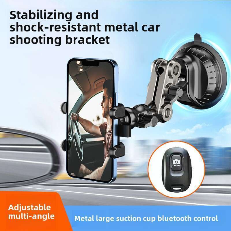 Suport de telefon pentru fotografie montat în mașină, Unghi de vizualizare auto, Ventuză DJI Gopro, Cameră video cu mișcare, Dispozitiv Pan Tilt_voghion.com