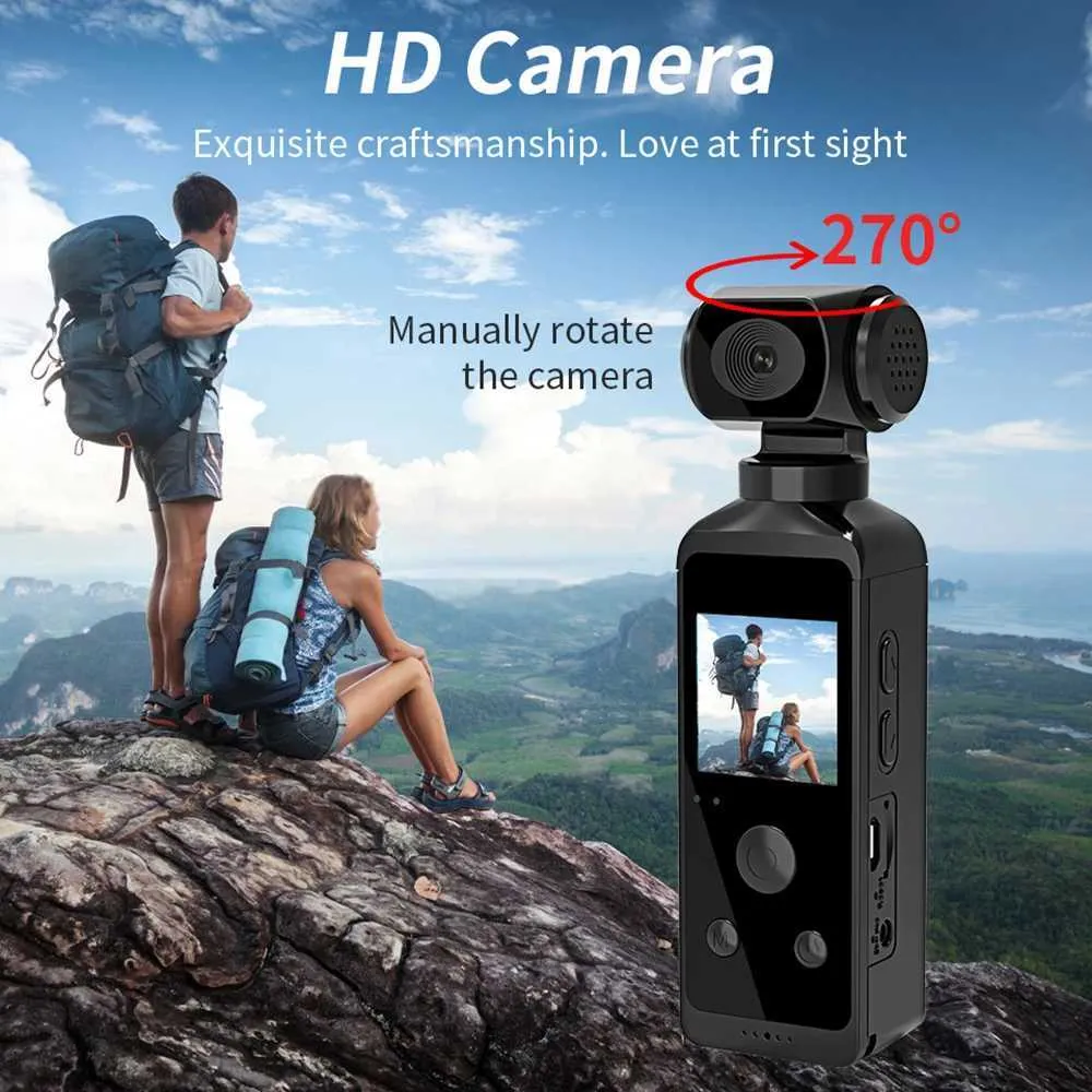 Wifi Action 4K 1080P Waterproof Pocket HD 1.3-inch LCD Sn 270 Degree Rotating Sports Camera M241104_voghion.com