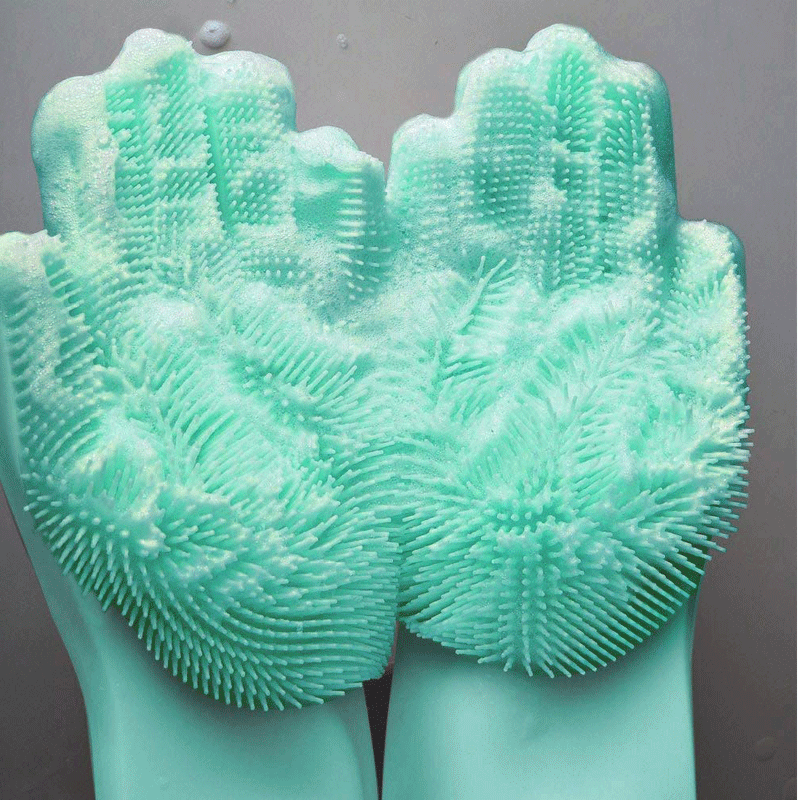 Siliconen afwashandschoenen voor keukenreiniging, waterdicht, slip- en verbrandingsbestendig multifunctionele magische siliconenhandschoenen_voghion.com