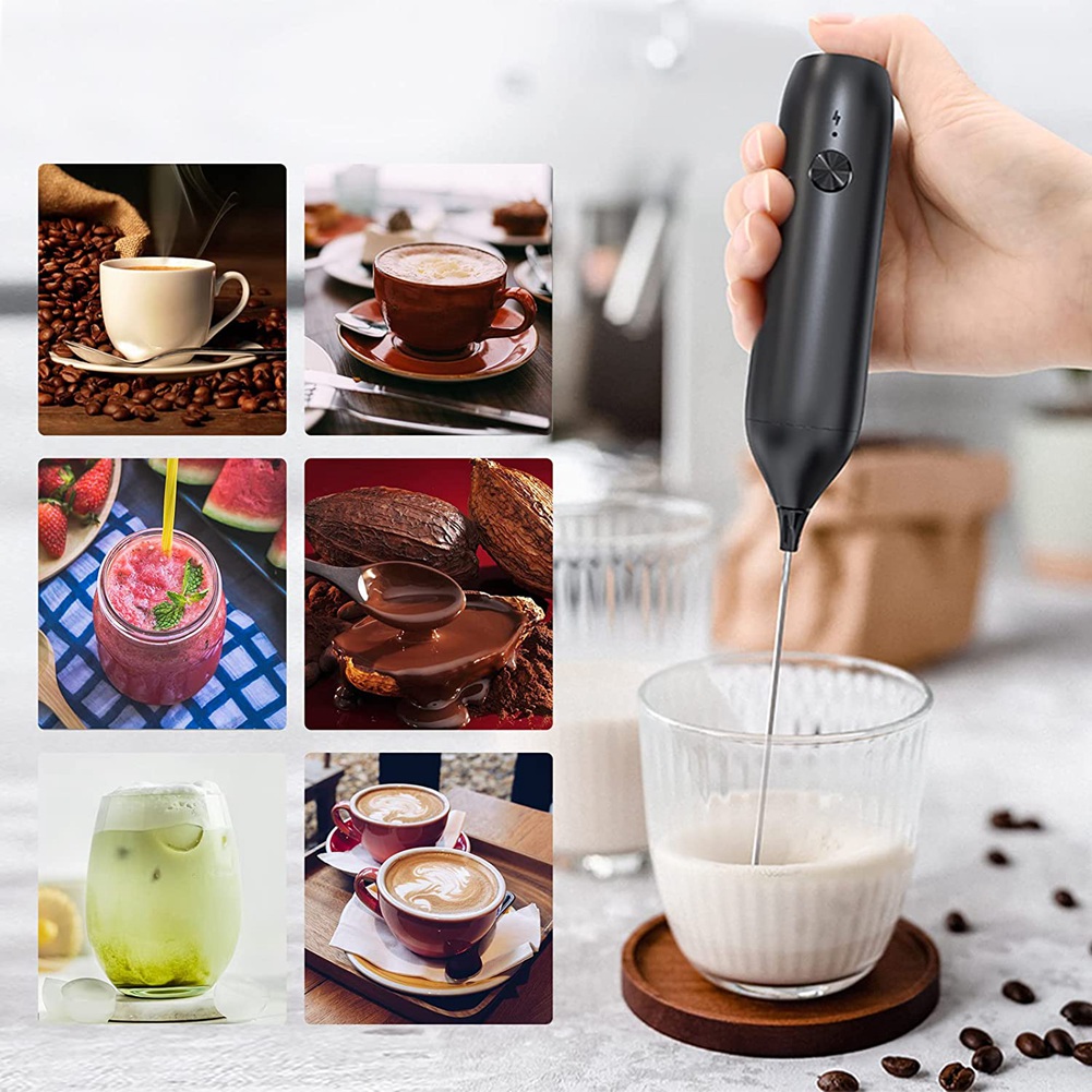 Electric Egg Beater Stirrer Blender Handheld Mixer Foamer Coffee /Cappuccino Stirrer Maker Tool_voghion.com