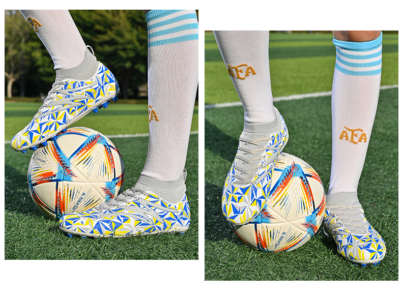 Nieuwe professionele voetbalschoenen lange spikes enkel voetbalschoenen FG antislip ultralichte heren ademende buitensport_voghion.com