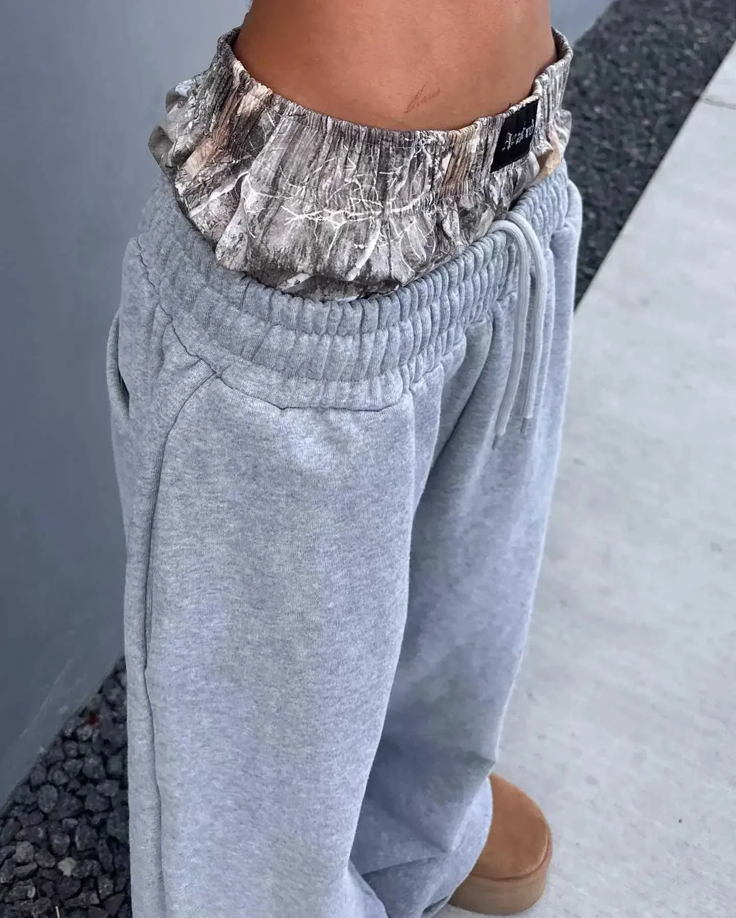 Y2K Pants Vintage Haruku Dubbel Geborduurde Taille Joggingbroek Heren Dames Hip Hop Casual Hoge Taille Wijde Pijpen Broek_voghion.com