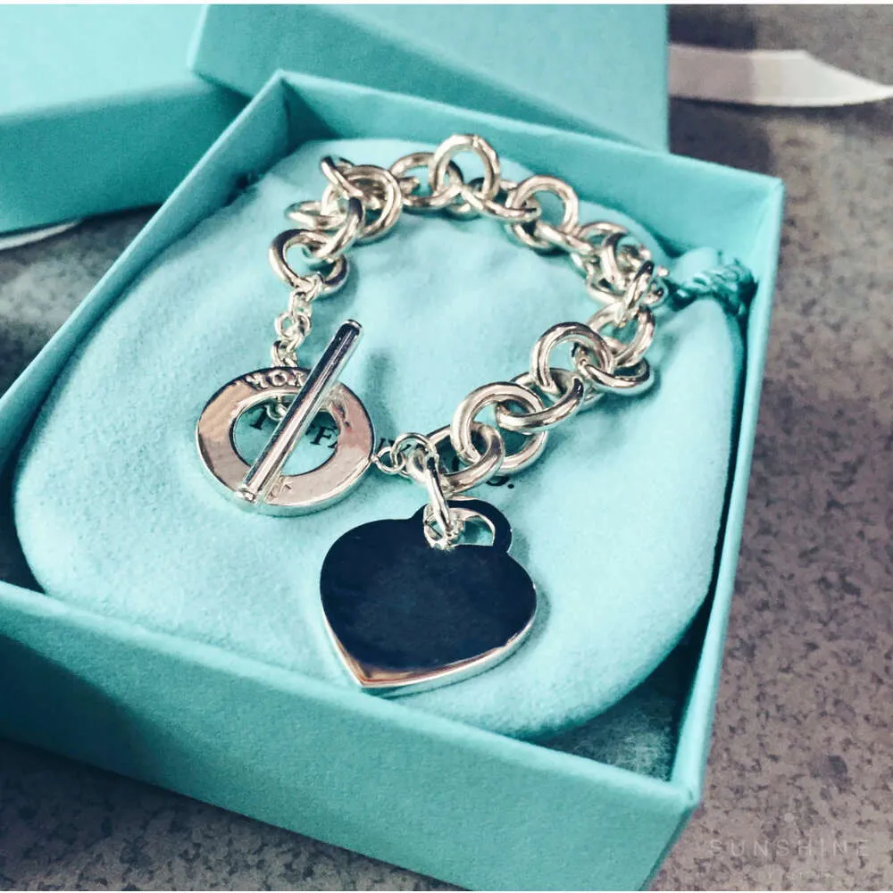 Goud S Sier Designer Dames ketting armbanden Slot hartvormige armband Sterling Hart met doos bd7_voghion.com