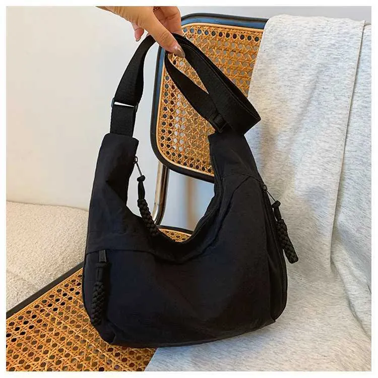 Version coréenne à la mode et minimaliste dumpg populaire cette année, nouveau sac à bandoulière de haute qualité, fourre-tout de grande capacité_voghion.com