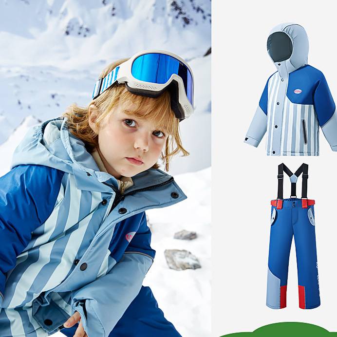 Skianzug-Set für die ganze Familie – Wasserdichte und winddichte Skijacke und -hose für Kinder und Erwachsene (Wassersäule 8000 mm, abnehmbare Kapuze, Teflonbeschichtung)_voghion.com