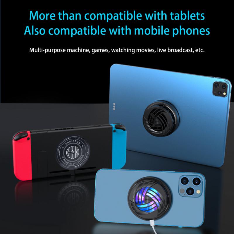 Radiator magnetic pentru telefon, sistem de răcire ABS pentru jocuri, ventilator de răcire rapidă pentru iPhone, Xiaomi, iPhone 13/12, Samsung, fierbinte_voghion.com