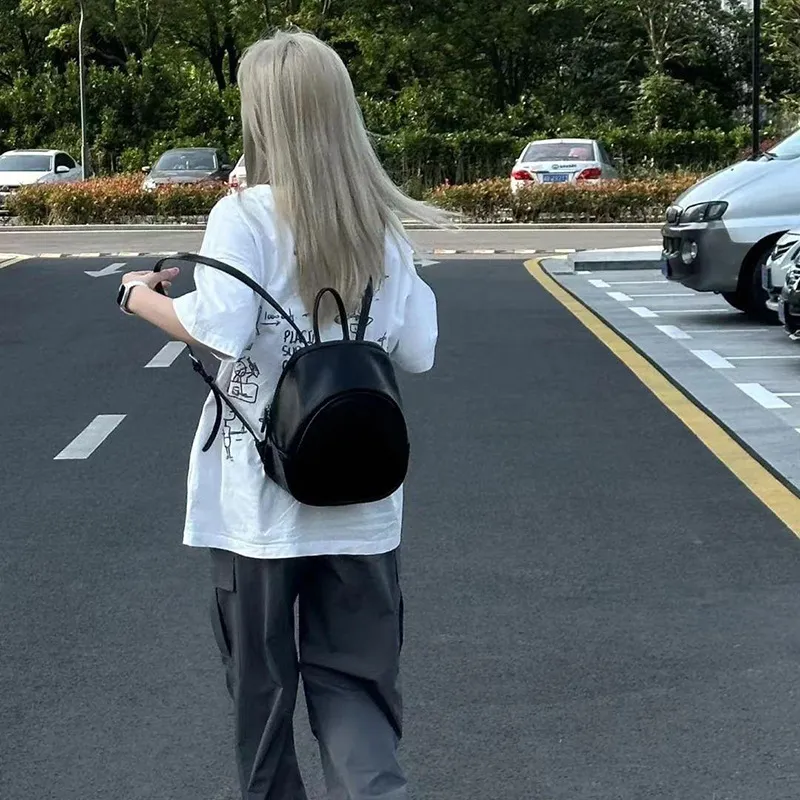 Beliebter südkoreanischer Nischen-Freizeitrucksack für Damen mit großer Kapazität 2025 Einfacher kleiner Rucksack_voghion.com