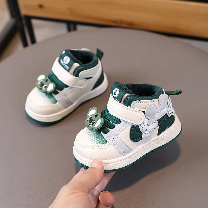 Scarpe per bambini, carine, da cartone animato, casual, adorabili, con suola morbida, per neonati, invernali, alla moda, antiscivolo, taglie 16 -_voghion.com